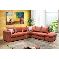 CARMEN καναπές οικιακού χώρου 140+140+120+50x85 ταπετσαρία ΕΠΙΛΟΓΗΣ